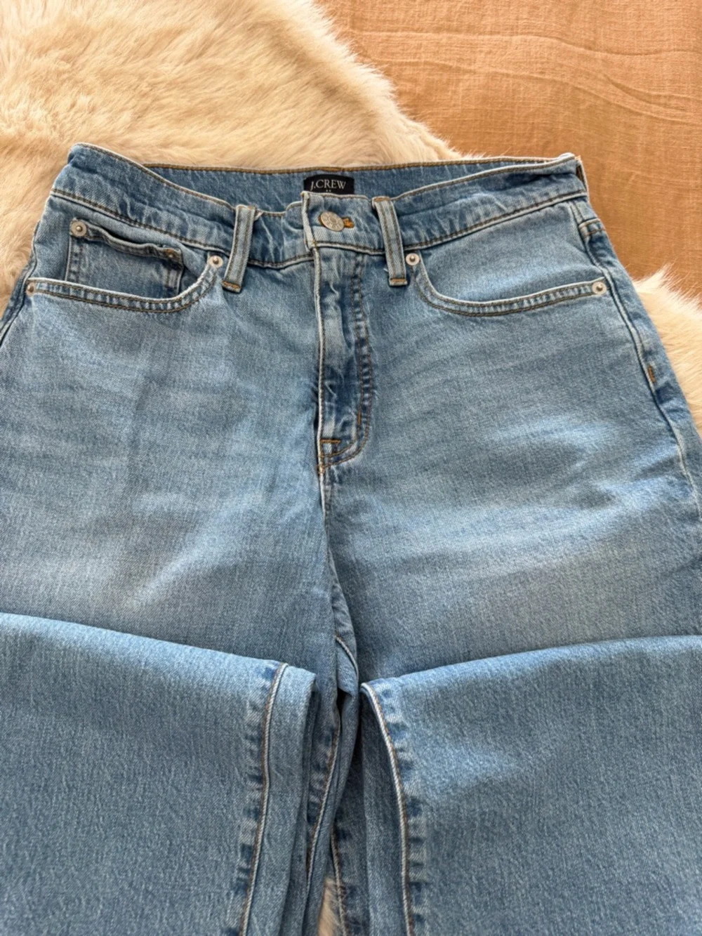 J. Crew Factory Light Blue Cropped Wide-Leg Jeans 28 - Picture 4 of 7